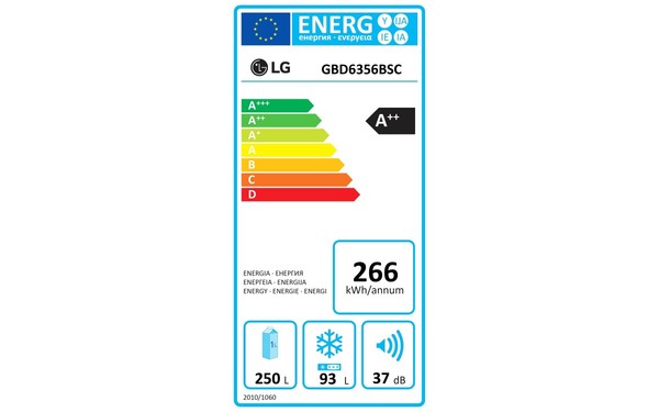 LG GBD6356BSC - &Eacute;tiquette &eacute;nergie