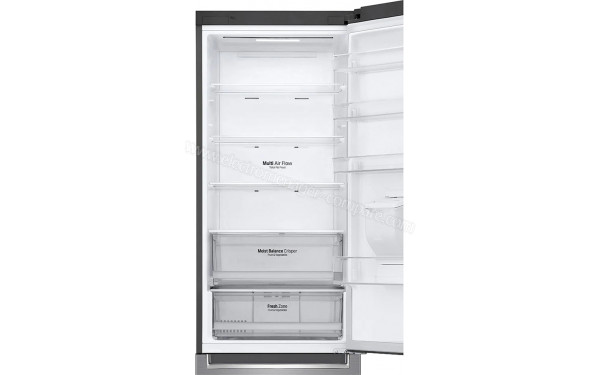 LG GBF62PZHEN - Vue de l'int&eacute;rieur partie r&eacute;frig&eacute;rateur