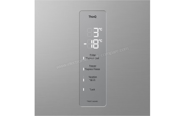 LG GBF7272DPY - Panneau de commandes