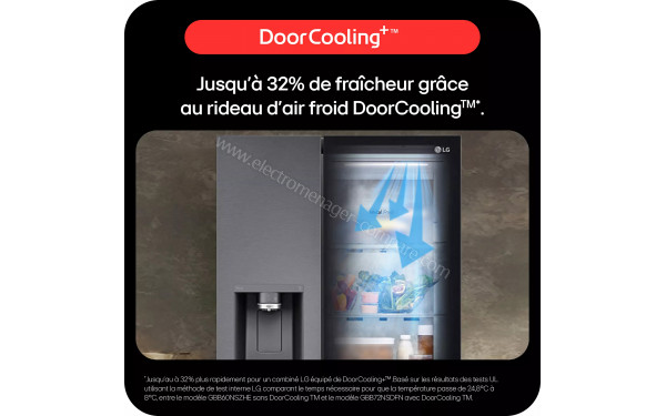 LG GBG5160CEV - Rideau d'air froid DoorCooling