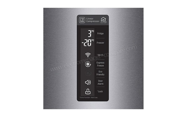 LG GBP20DSQFS - Vue des commandes