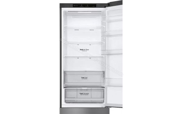 LG GBP62PZNAC - Vue de l'int&eacute;rieur partie r&eacute;frig&eacute;rateur