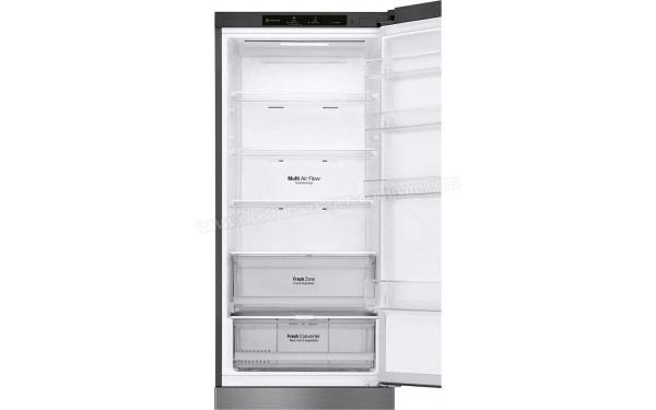 LG GBP62PZNBC - Vue de l'int&eacute;rieur partie r&eacute;frig&eacute;rateur