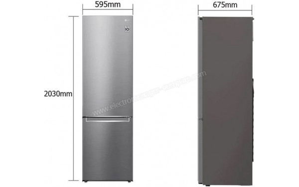LG GBP62PZNCN1 - Dimensions