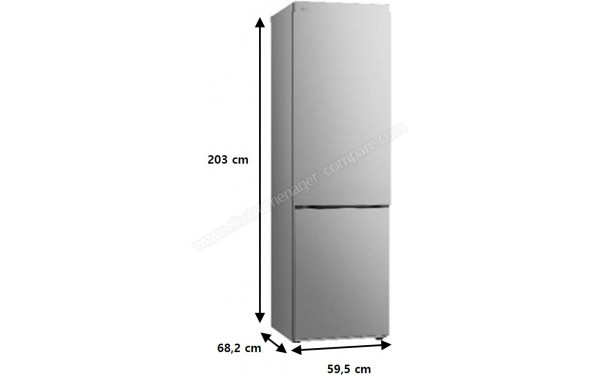 LG GBV22NCCPY - Dimensions