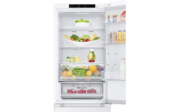 LG GBV3100ESW - Vue de l'int&eacute;rieur partie r&eacute;frig&eacute;rateur