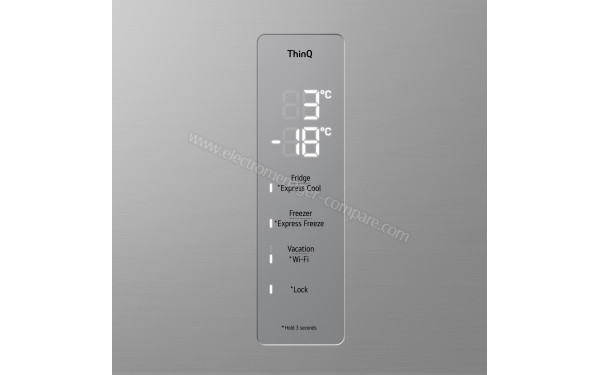 LG GBV3110EPY - Panneau de commandes