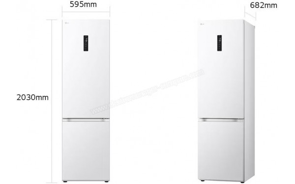 LG GBV5250DSW - Dimensions