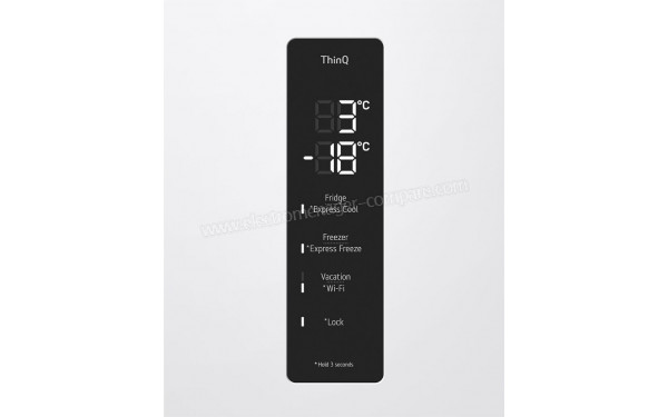 LG GBV5250DSW - Panneau de commandes