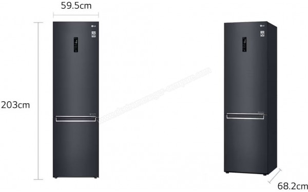 LG GBV5250EEP - Dimensions