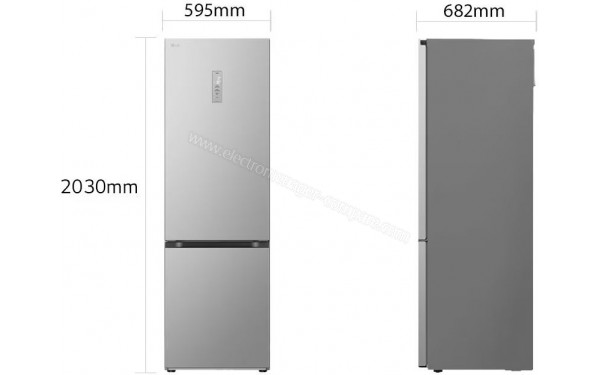 LG GBV5250EPY - Dimensions