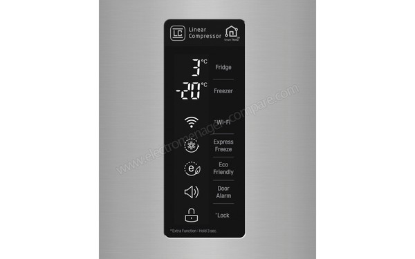 LG GBW6326BPS - Vue des commandes