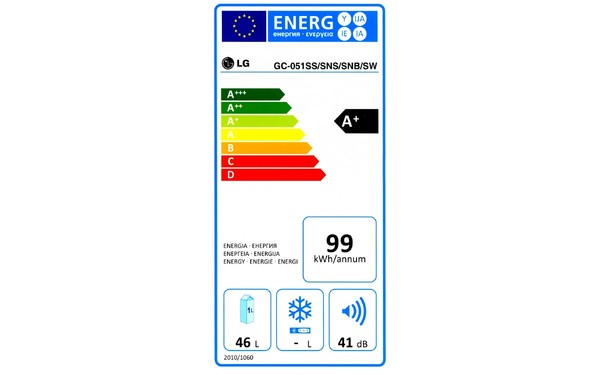 LG GC-051SW - &Eacute;tiquette &eacute;nergie