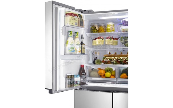 LG GLS8848SC - Clayettes et contre-porte (cr&eacute;dit : Boulanger)