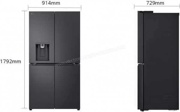 LG GMF960EV4E - Dimensions