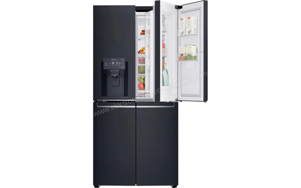 LG GMJ844MCKV - Vue de face avec porte Door-in-Door ouverte