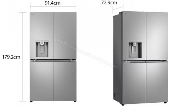 LG GML960PYBE - Dimensions