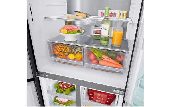 LG GMQ844MC5E - Vue de l'int&eacute;rieur partie r&eacute;frig&eacute;rateur