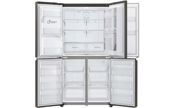 LG GMS9331SB - Vue de l'int&eacute;rieur vide (cr&eacute;dit : Darty)