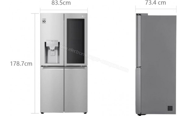 LG GMX844BS6F - Dimensions