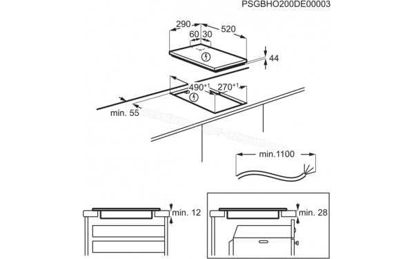 LG GMX844MC6F - Dimensions