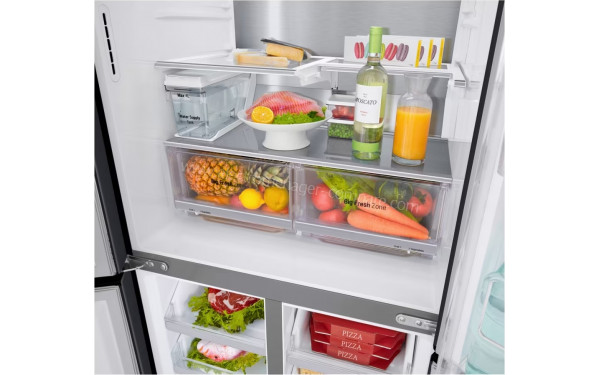 LG GMX844MCBF - Vue de l'int&eacute;rieur partie r&eacute;frig&eacute;rateur