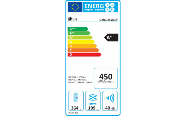 LG GMX945MC9F Import EU - &Eacute;tiquette &eacute;nergie