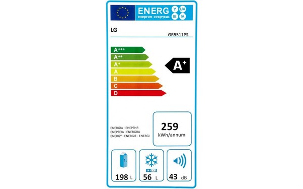 LG GR5511PS - &Eacute;tiquette &eacute;nergie