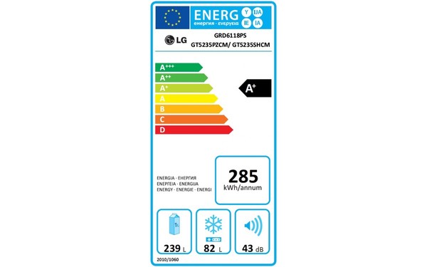 LG GRD6118PS - &Eacute;tiquette &eacute;nergie