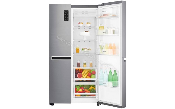 LG GSB6616PS - Vue du compartiment r&eacute;frig&eacute;rateur avec porte ouverte