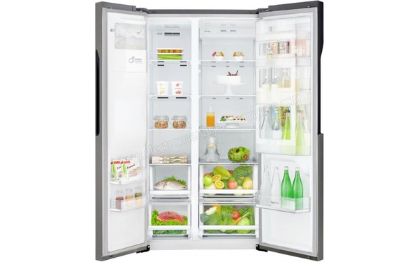 LG GSJ360DIDV - Vue de l'int&eacute;rieur (cr&eacute;dit : Boulanger)