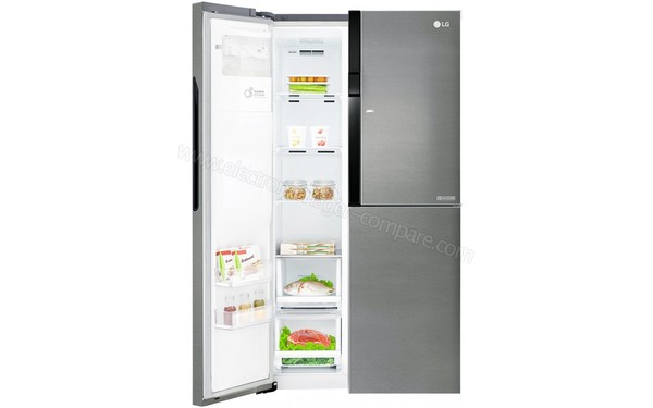 LG GSJ361DIDV - Vue de l'int&eacute;rieur du cong&eacute;lateur