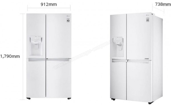 LG GSJ761SWZE - Dimensions