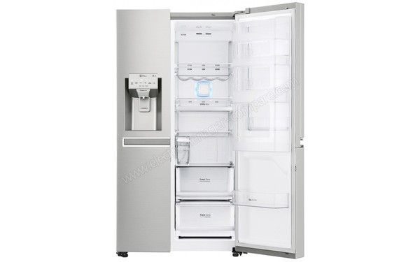 LG GSJ961NEBZ - Vue de face porte r&eacute;frig&eacute;rateur ouverte