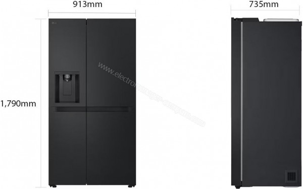 LG GSJC40EPPE - Dimensions