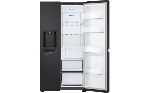 LG GSJC40EPPE - Vue de l'int&eacute;rieur partie r&eacute;frig&eacute;rateur