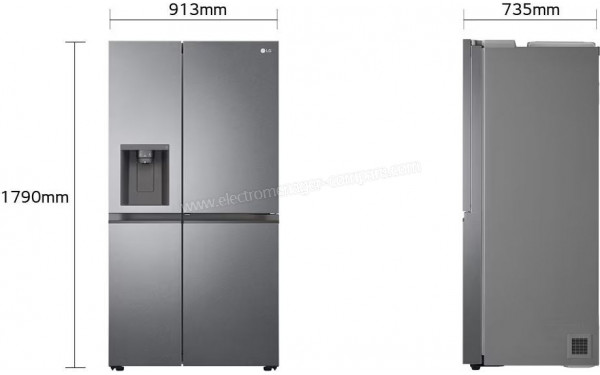 LG GSJV51DSXE - Dimensions