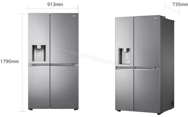 LG GSJV70PZTE - Dimensions