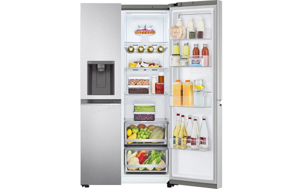 LG GSJV80BSLF - Vue de l'int&eacute;rieur partie r&eacute;frig&eacute;rateur