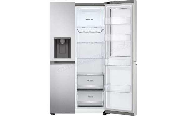 LG GSJV80BSLF - Vue de l'int&eacute;rieur partie r&eacute;frig&eacute;rateur