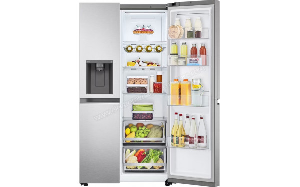 LG GSJV80MBLE - Vue de l'int&eacute;rieur partie r&eacute;frig&eacute;rateur