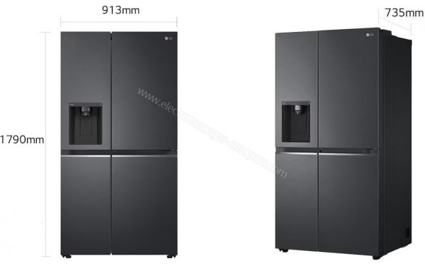 LG GSJV80MCLE - Dimensions