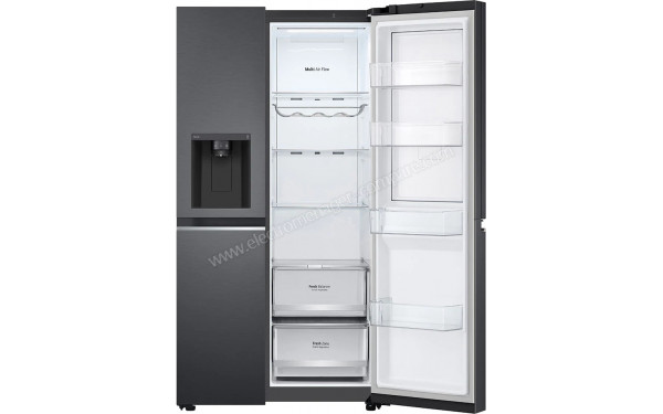 LG GSJV80MCLF - Vue de l'int&eacute;rieur partie r&eacute;frig&eacute;rateur