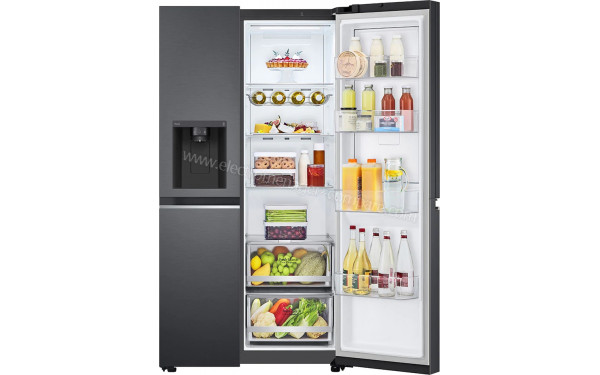 LG GSJV80MCLF - Vue de l'int&eacute;rieur partie r&eacute;frig&eacute;rateur