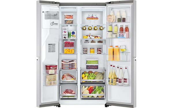 LG GSJV90BSAE - Vue de l'int&eacute;rieur