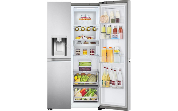 LG GSJV90BSAF - Vue de l'int&eacute;rieur partie r&eacute;frig&eacute;rateur