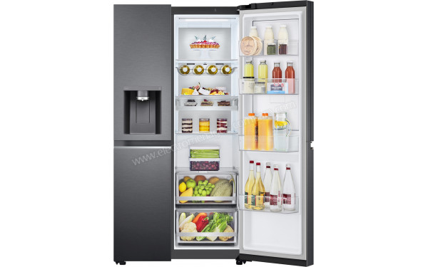 LG GSJV90MCAE - Vue de l'int&eacute;rieur partie r&eacute;frig&eacute;rateur