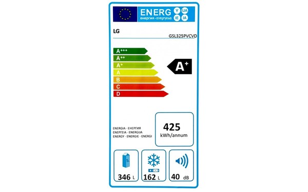 LG GSL325PVCVD - &Eacute;tiquette &eacute;nergie