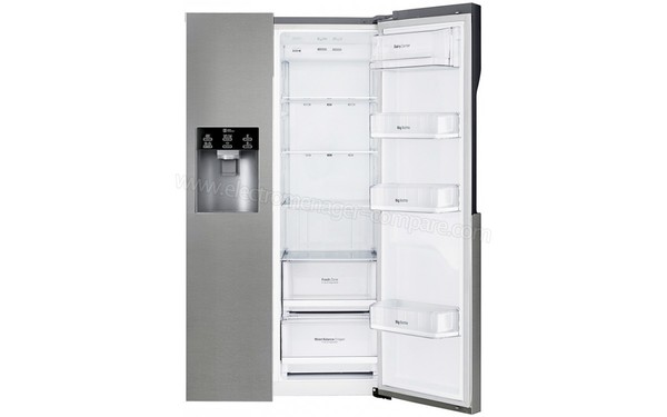 LG GSL360ICEZ - Vue de l'int&eacute;rieur vide du r&eacute;frig&eacute;rateur