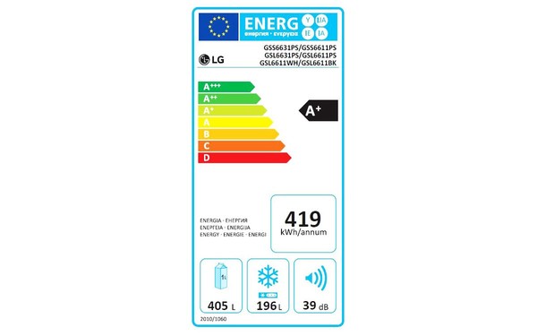 LG GSL6611BK - &Eacute;tiquette &eacute;nergie
